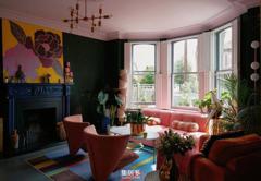 伦敦大胆色彩住宅：维多利亚风格的无限魅力