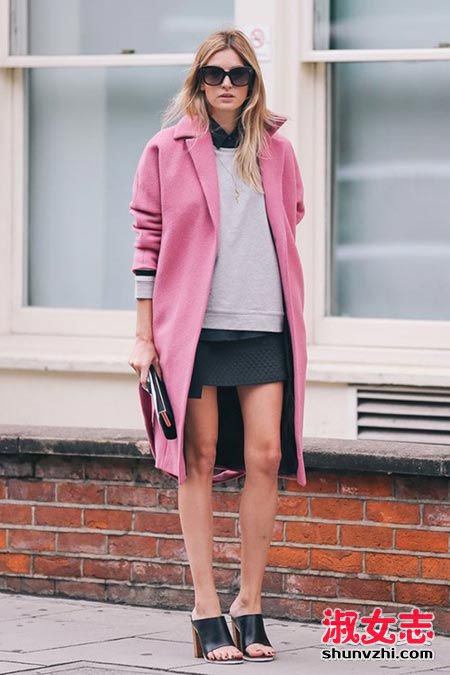 2015冬天穿什么 粉色大衣超有女人味 冬天大衣怎么穿好看