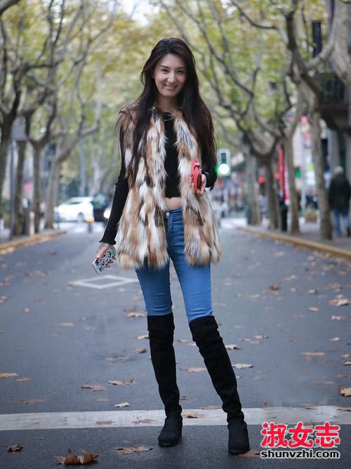 上海街拍合辑 美女们冬季穿衣百变 上海12月街拍