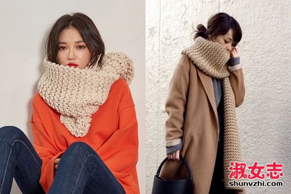 韩妞冬季必备4款围巾 保暖又时尚 围巾的各种围法
