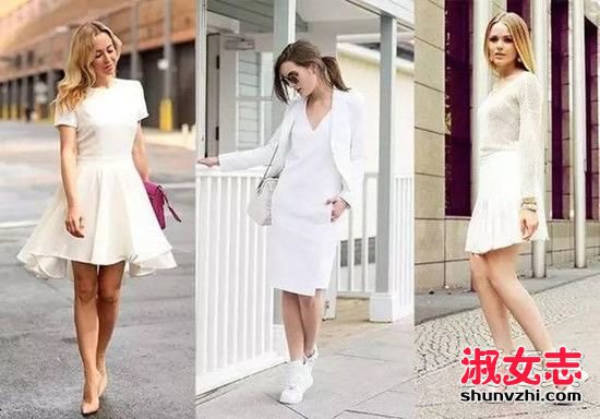 白色半身裙配什么上衣好看 白色半身裙配什么鞋子好看