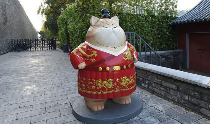 故宫巨型御猫雕像