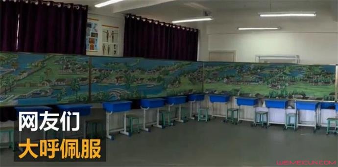 高手在民间小学老师耗时3个月用粉笔画了个清明上河张国荣死亡